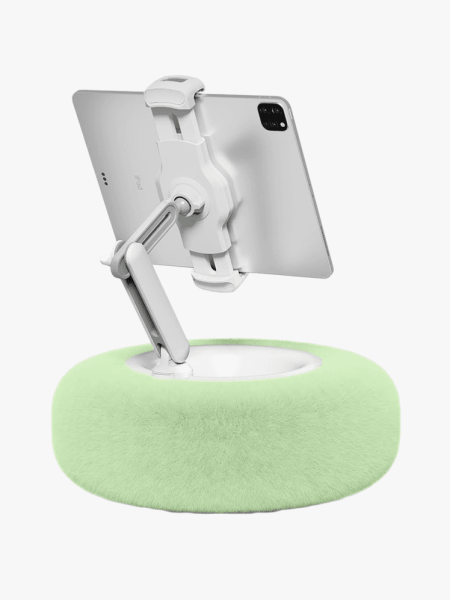 Viozon Tablet Stand Pillow in green variant on a light gray background
